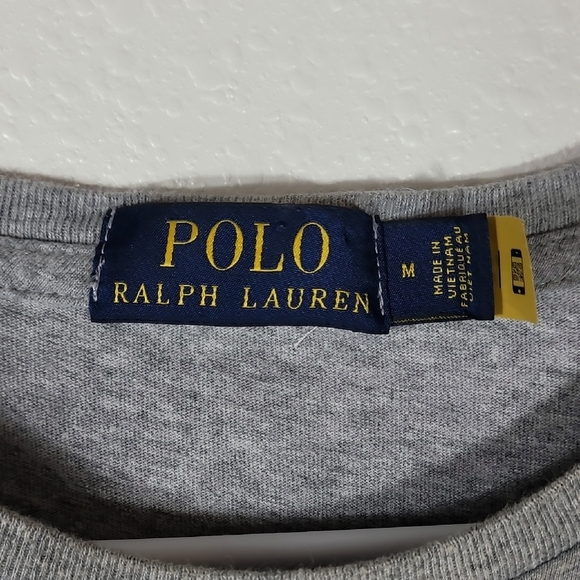 Ralph Lauren Mens Yacht Club Challenge Circle P Patch Shirt Size M Preppy Crest - Picture 3 of 9